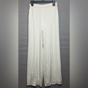 Elizabeth and James Cream Wide Leg Satin Pants, Size XS- NWT